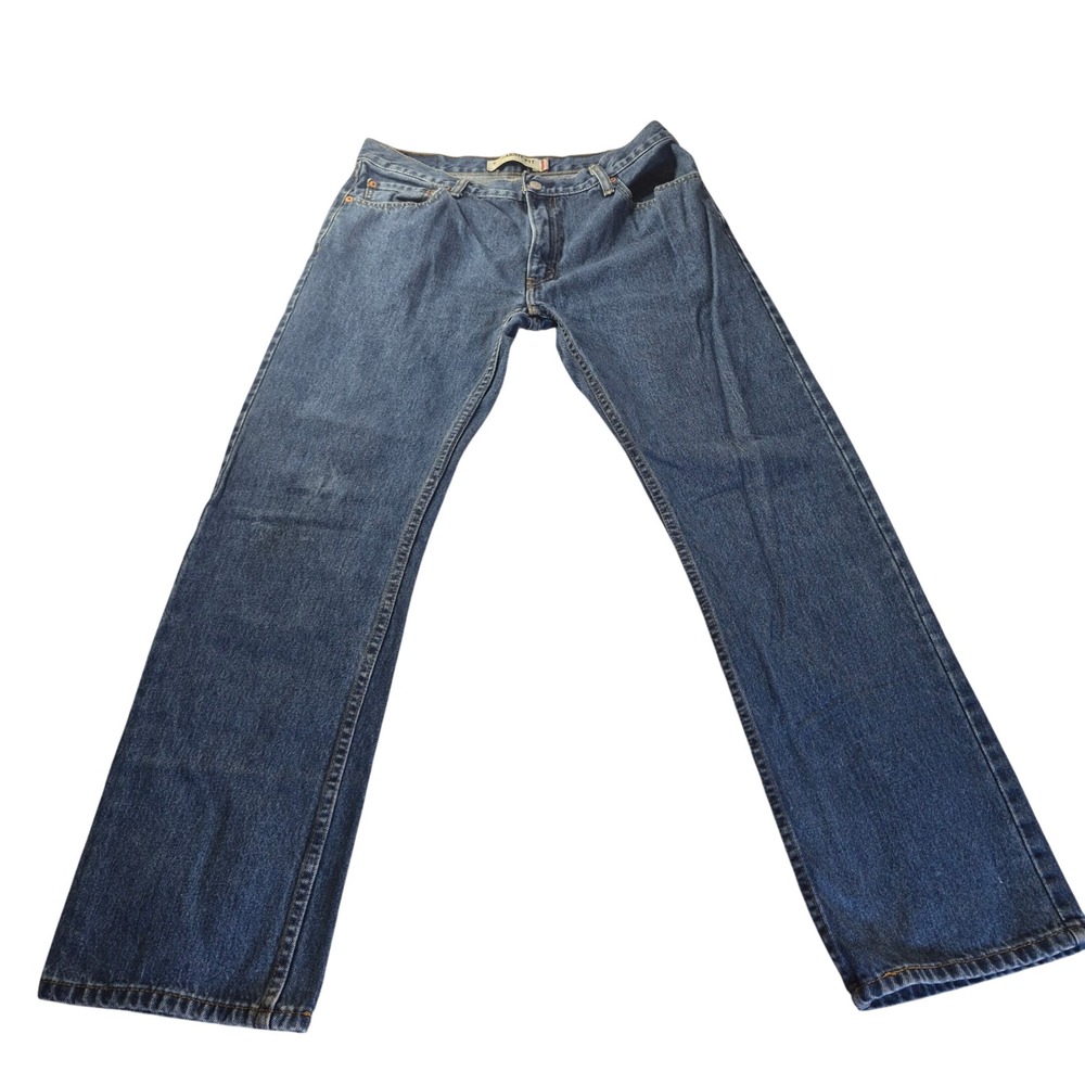 Levi's 505 Straight Fit Mens 34x32 Blue‎ Denim Jeans Regular Fit Classic